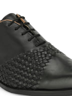 Men's Textured Leather Formal Derby Shoes