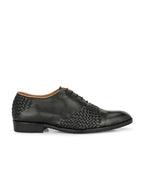 Men's Textured Leather Formal Derby Shoes