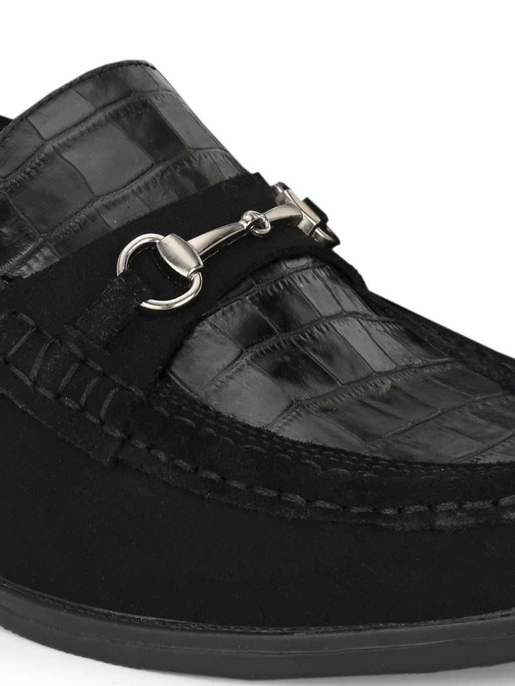 Men's Textured Leather Loafer Shoes