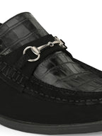 Men's Textured Leather Loafer Shoes