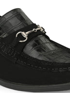 Men's Textured Leather Loafer Shoes