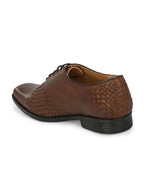 Men's Textured Leather Formal Derby Shoes