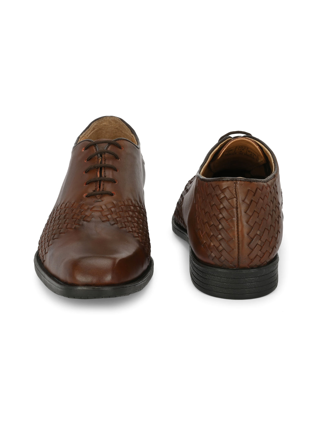 Men's Textured Leather Formal Derby Shoes