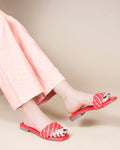 Buy Womens Red Flats and Sandals Online