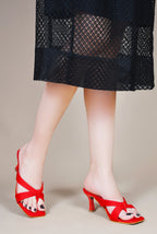 Women Green Casual Kitten Heels