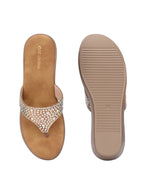 Women Tan Heeled Sandals