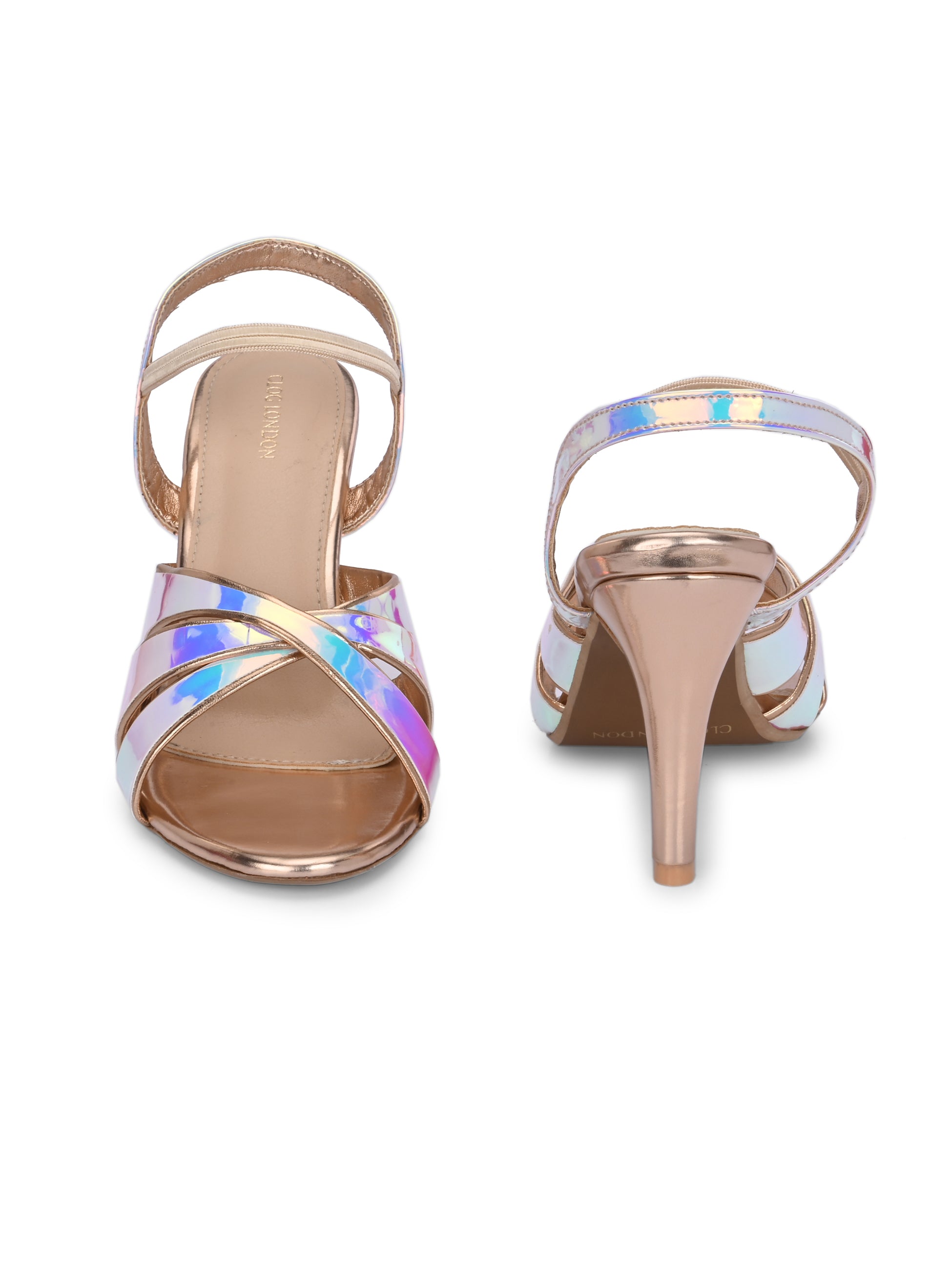 Women Multi Colour Heeled Sandals