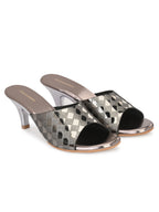 Women Grey Casual Heel Sandals
