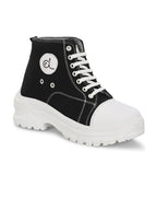 Women Blue & Black Casual Sneakers