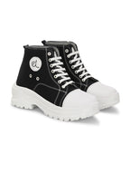 Women Blue & Black Casual Sneakers
