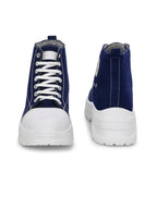 Women Blue & Black Casual Sneakers