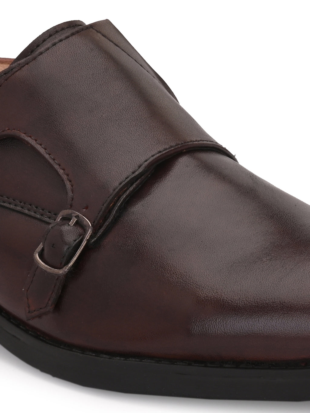 Men Leather Formal Monk Shoes