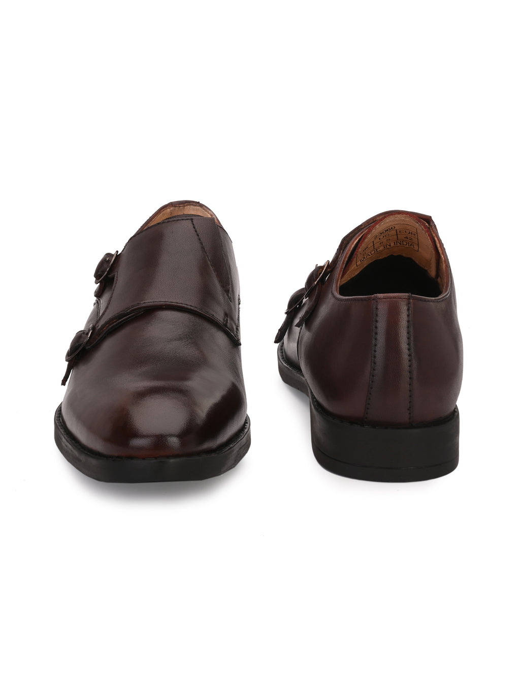 Men Leather Formal Monk Shoes