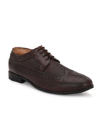Men's Perforated Leather Formal Brogue Shoes
