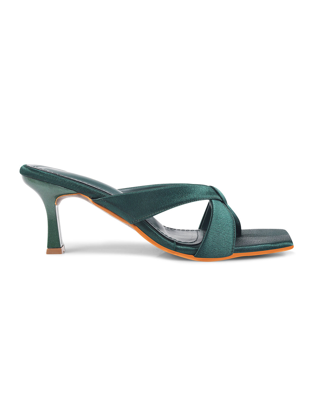Women Green Casual Kitten Heels