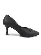 Women Black Slip on Stiletto Heel Pumps Sandals