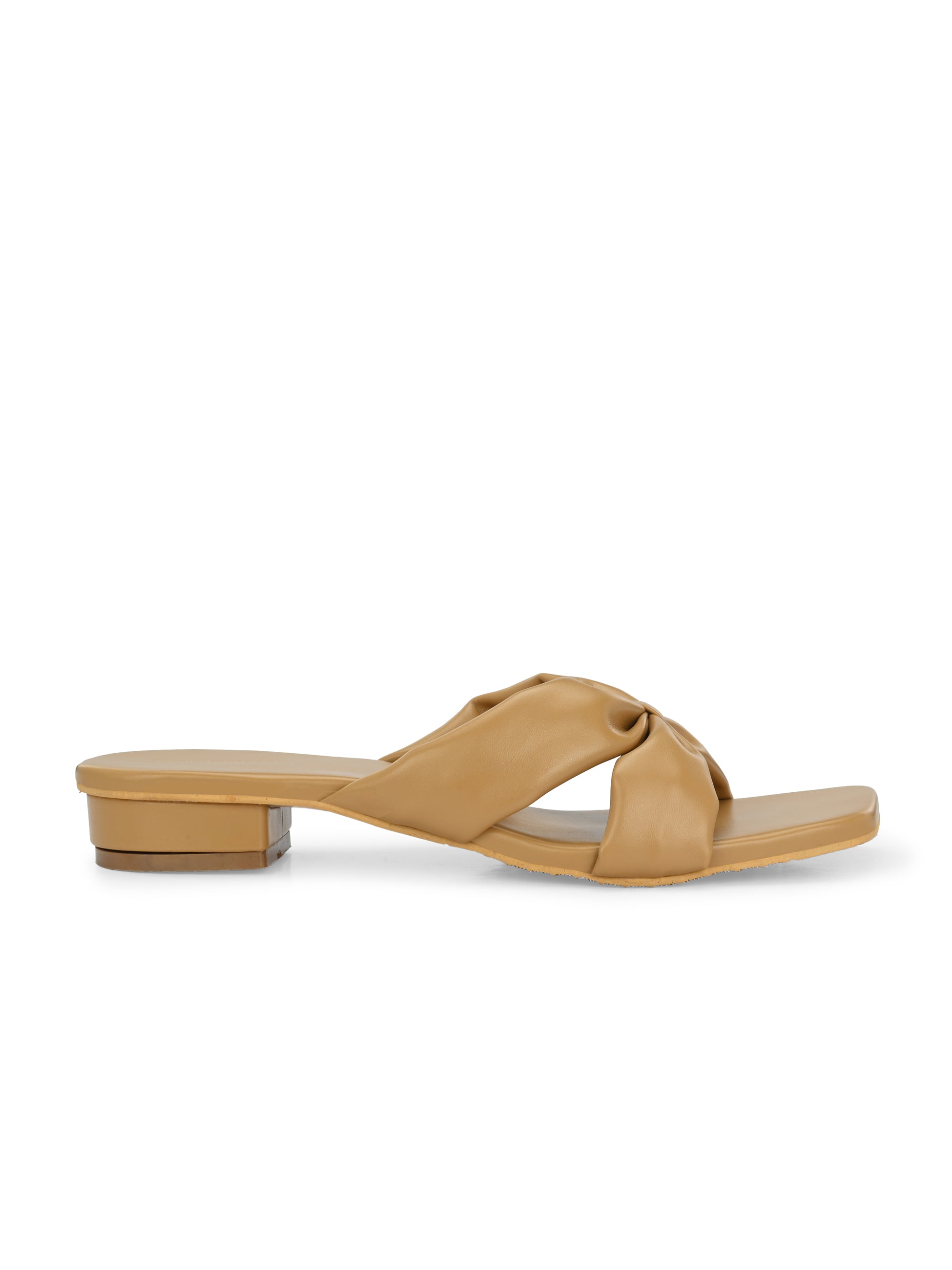 Women Off-White Strap Flats