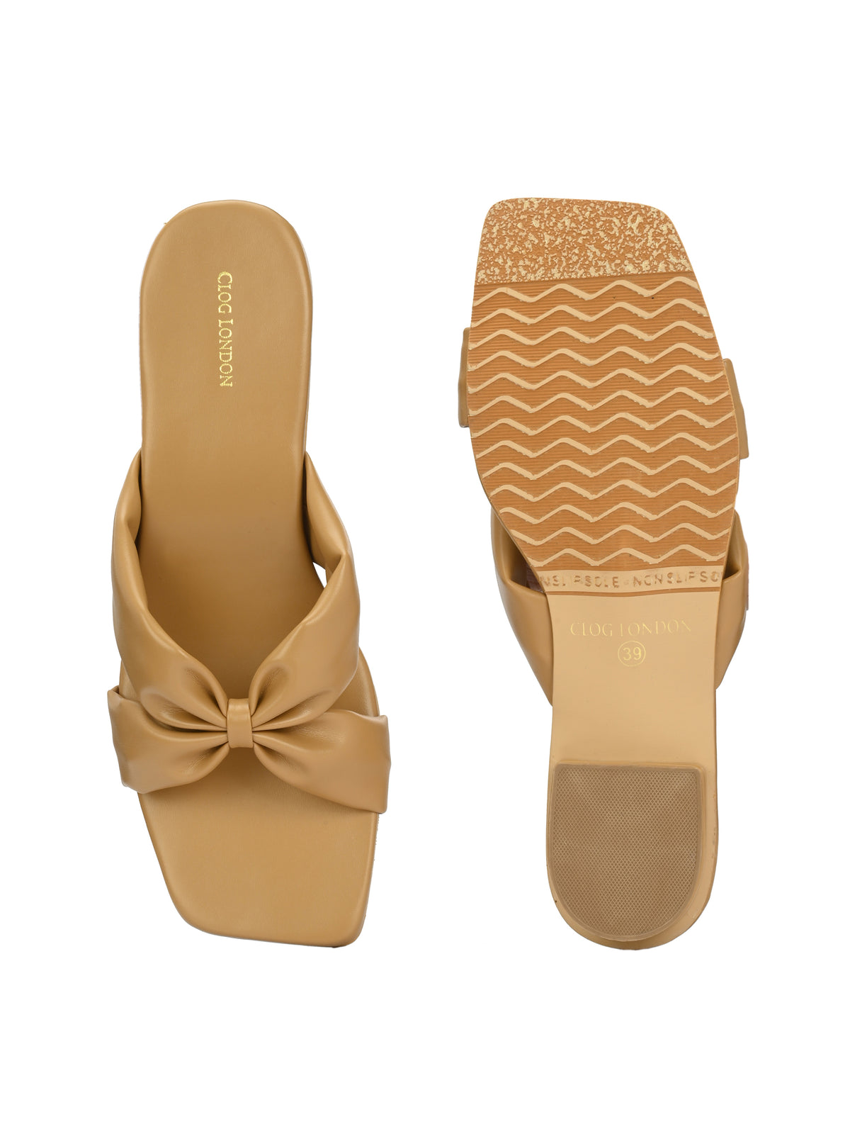 Women Off-White Strap Flats