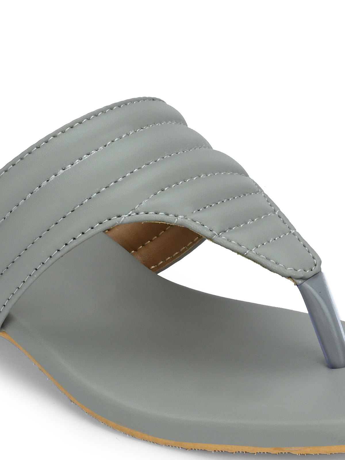 Womens Off-white One Toe Outdoor Flats & Sandals