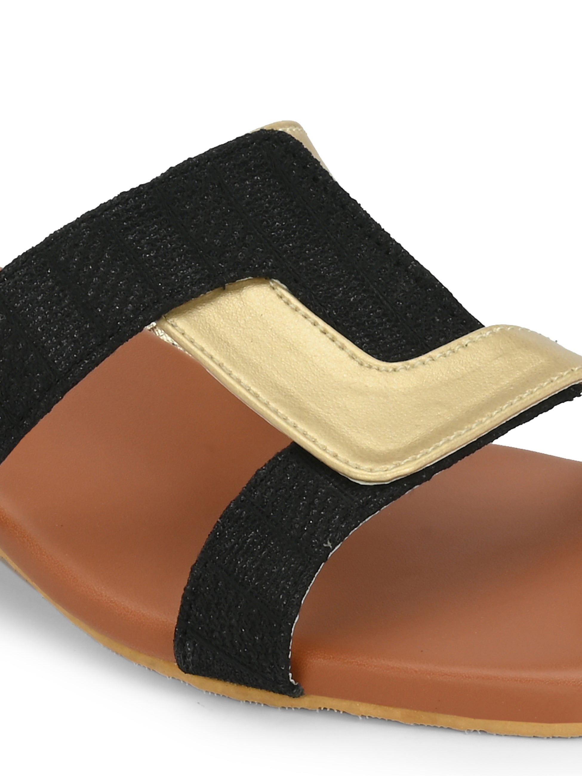Women Slip-On Chunky Heeled Sandals