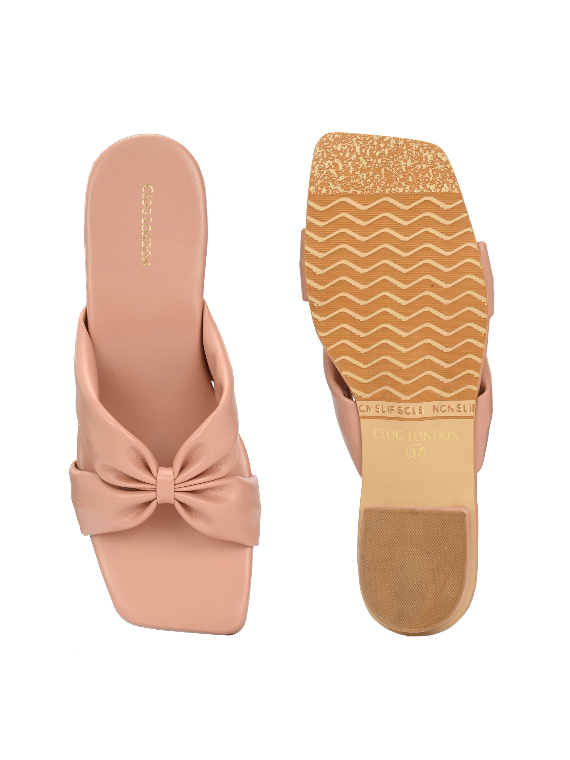 Women Off-White Strap Flats