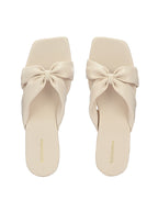 Women Off-White Strap Flats