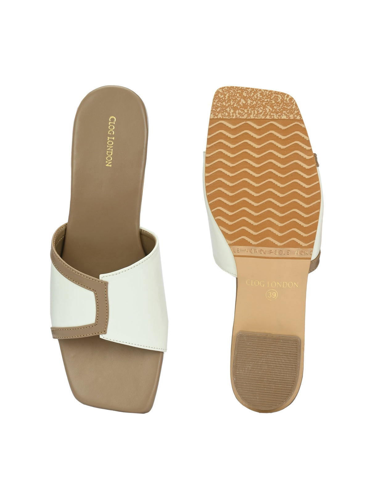 Women White Slip on Flats & Casual Sandals