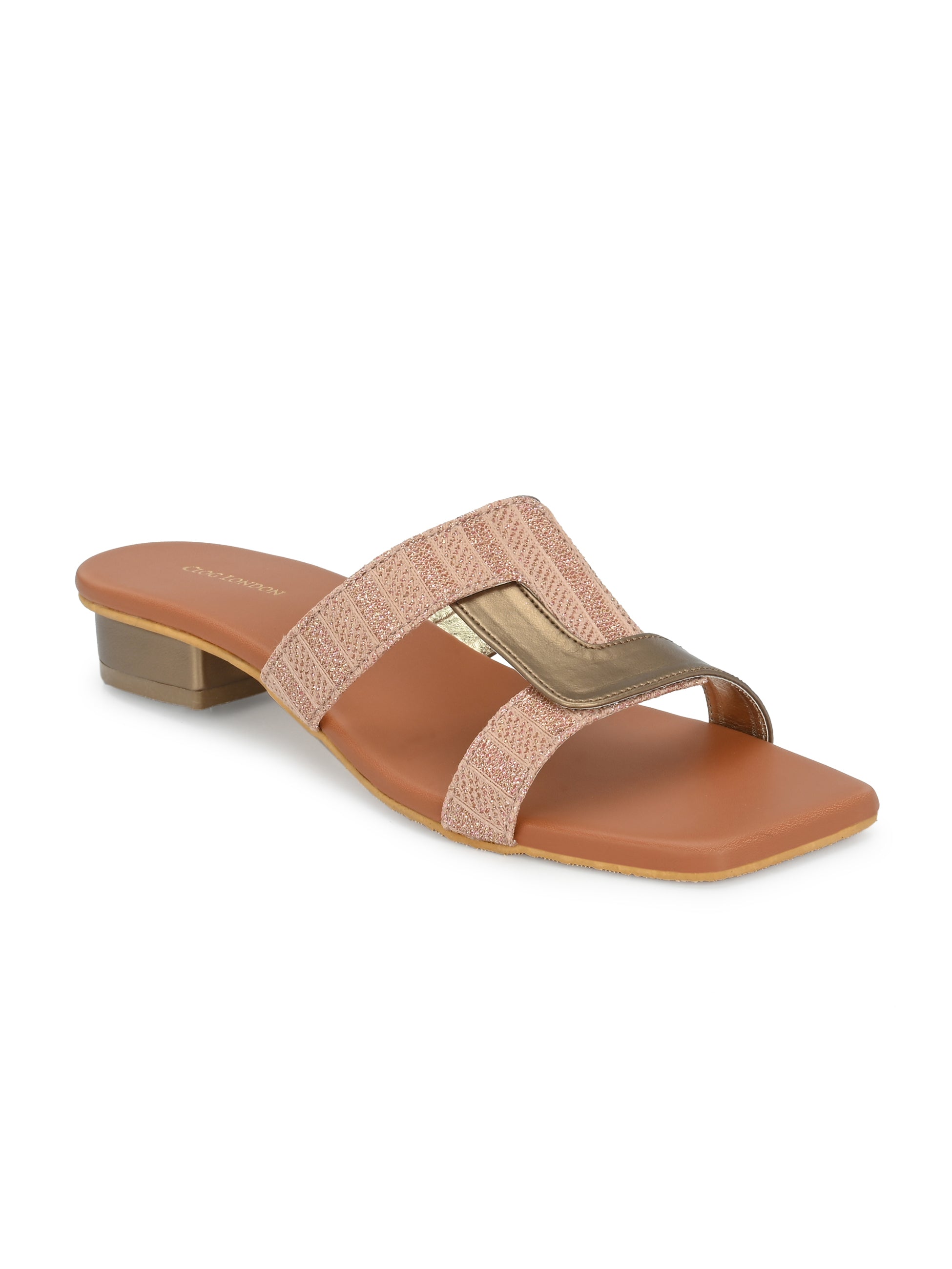Women’s Black Gold Casual Strap Flats