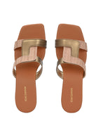 Women Slip-On Chunky Heeled Sandals