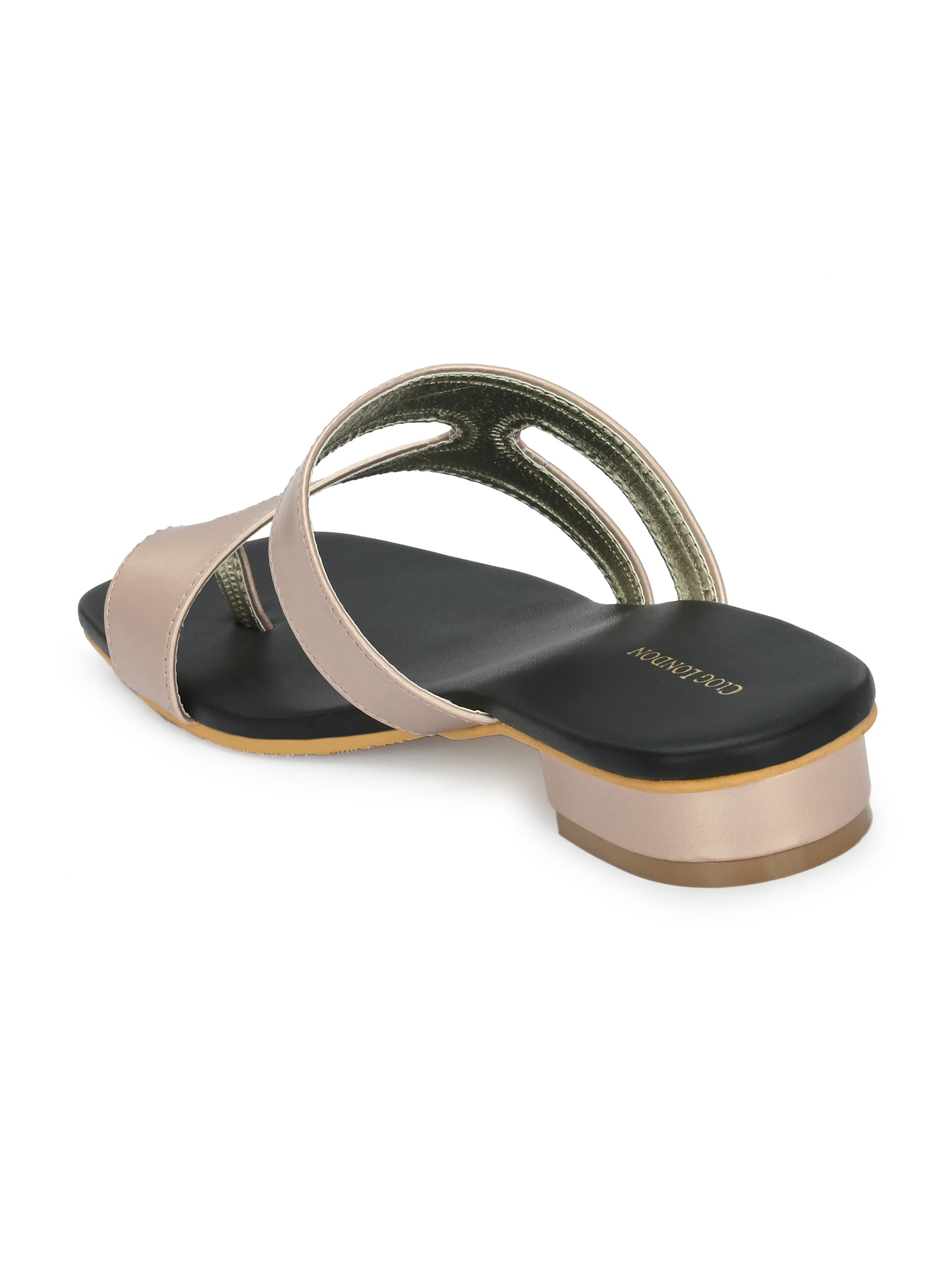 Strappy One Toe Block Flats & Heels