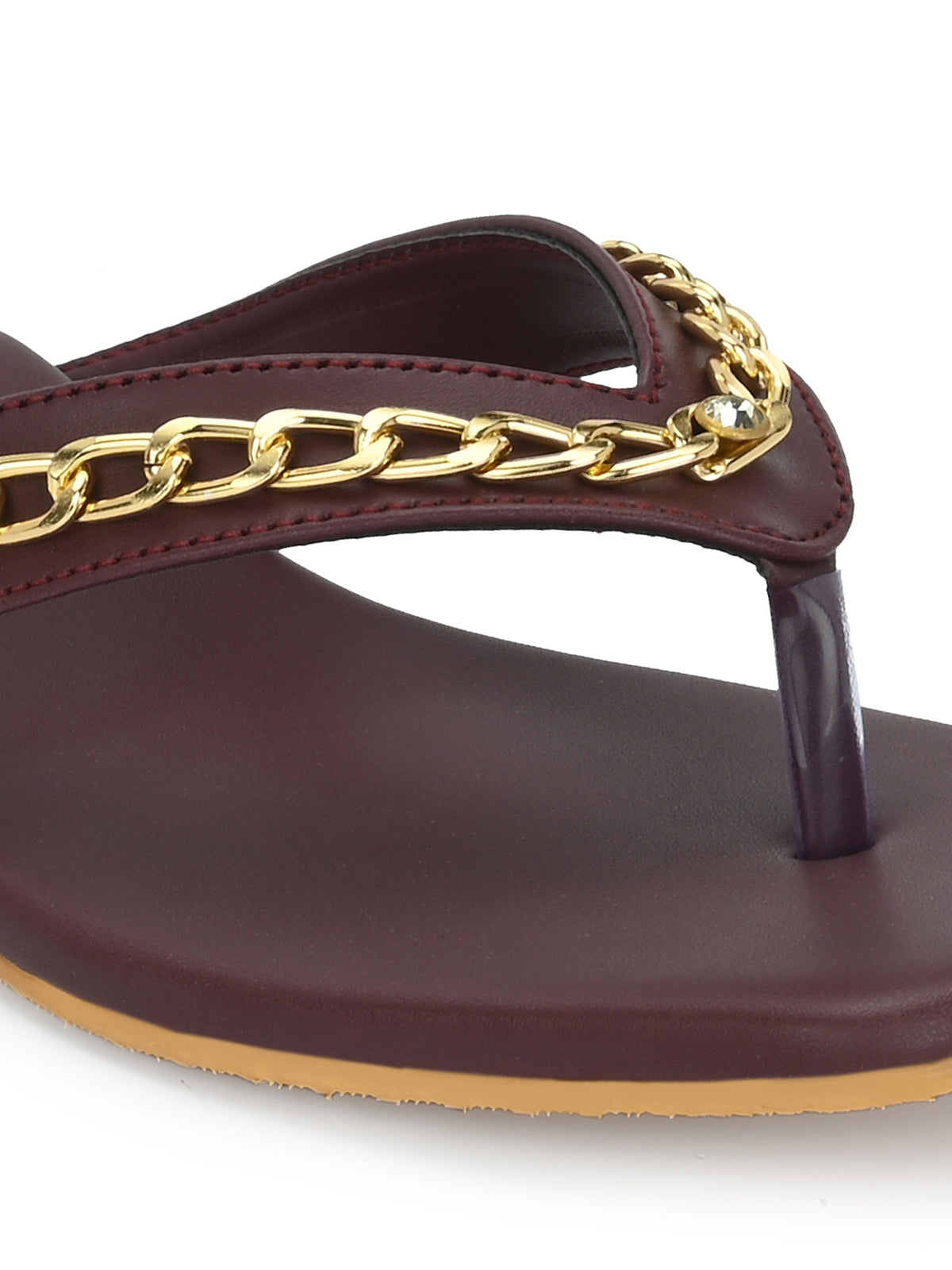 Womens Burgundy Flats Online