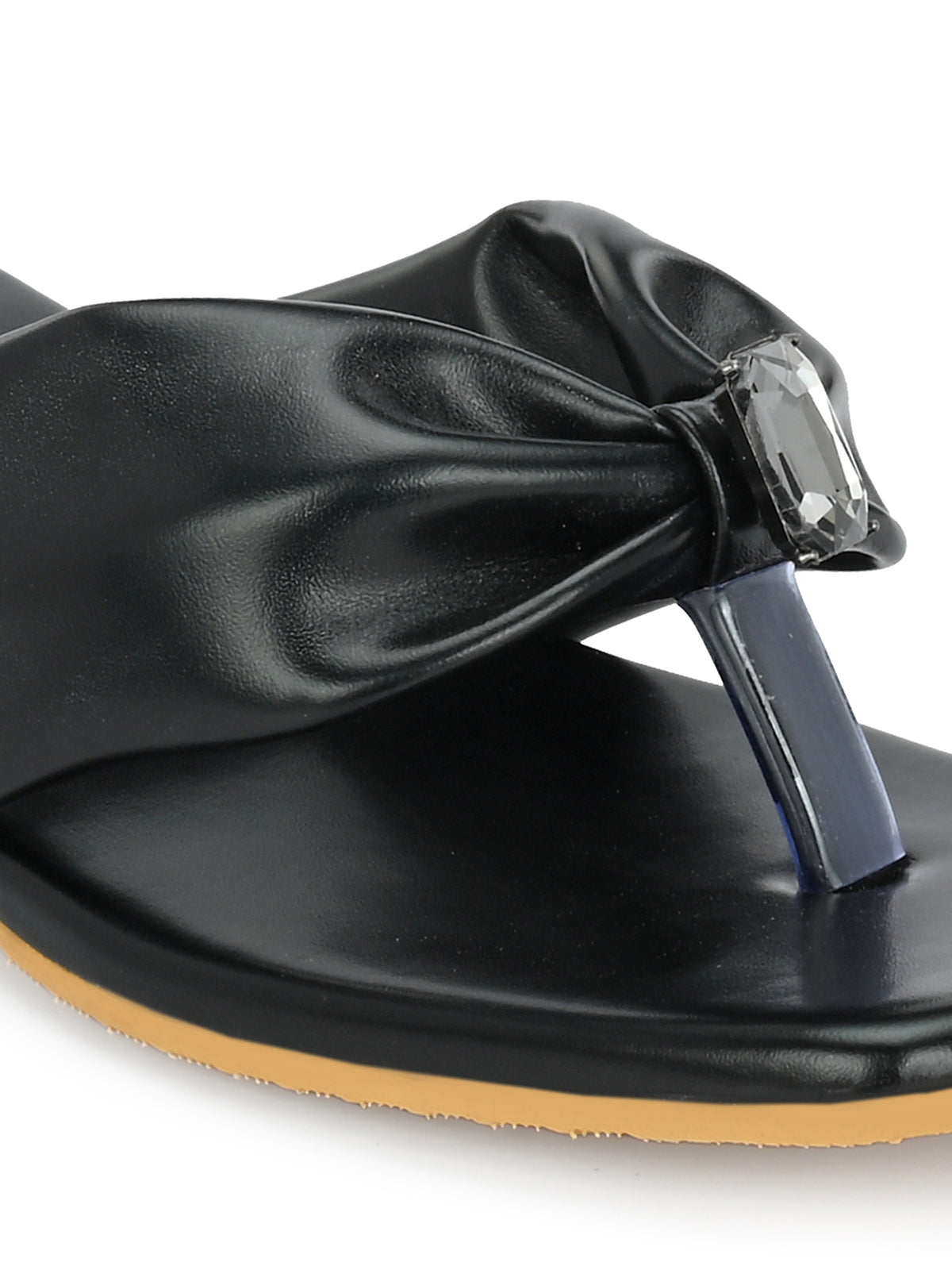 Women Black Flat Sandals