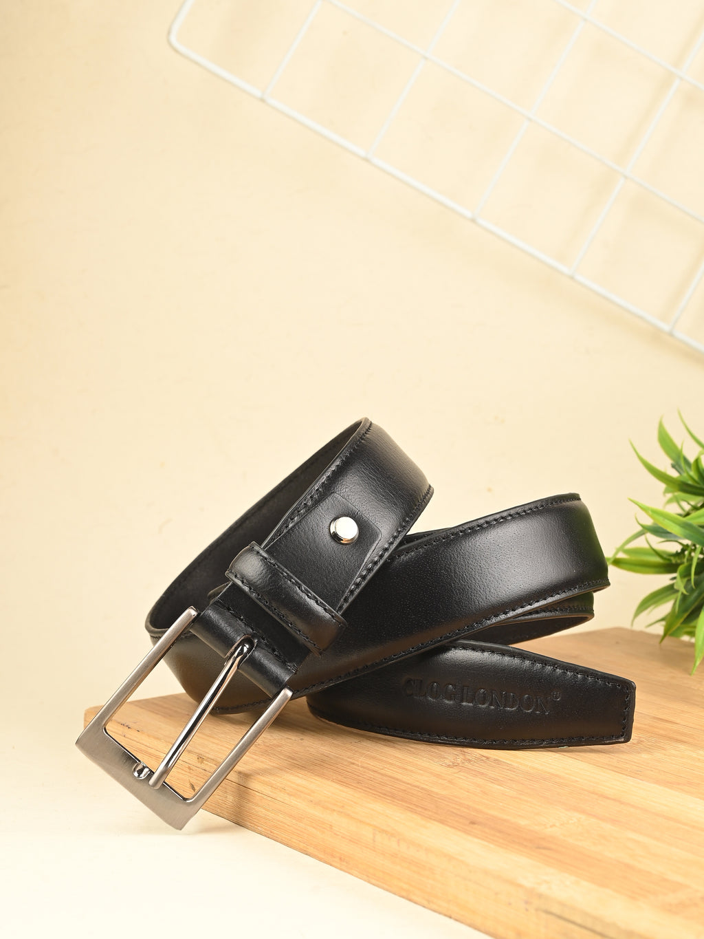 Black & Tan Leather Belts for Men's