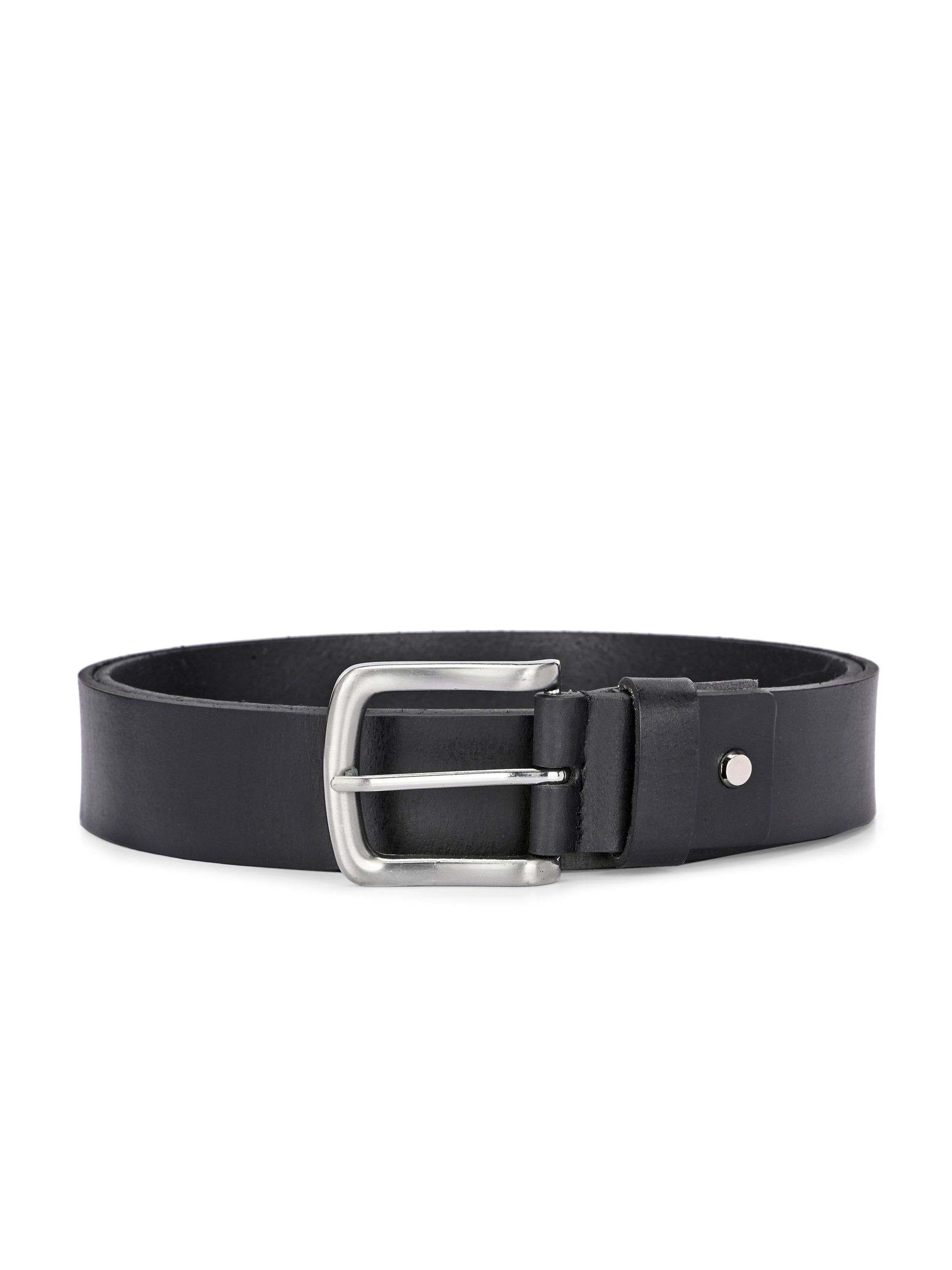 Men's Black Leather Belts for Casual