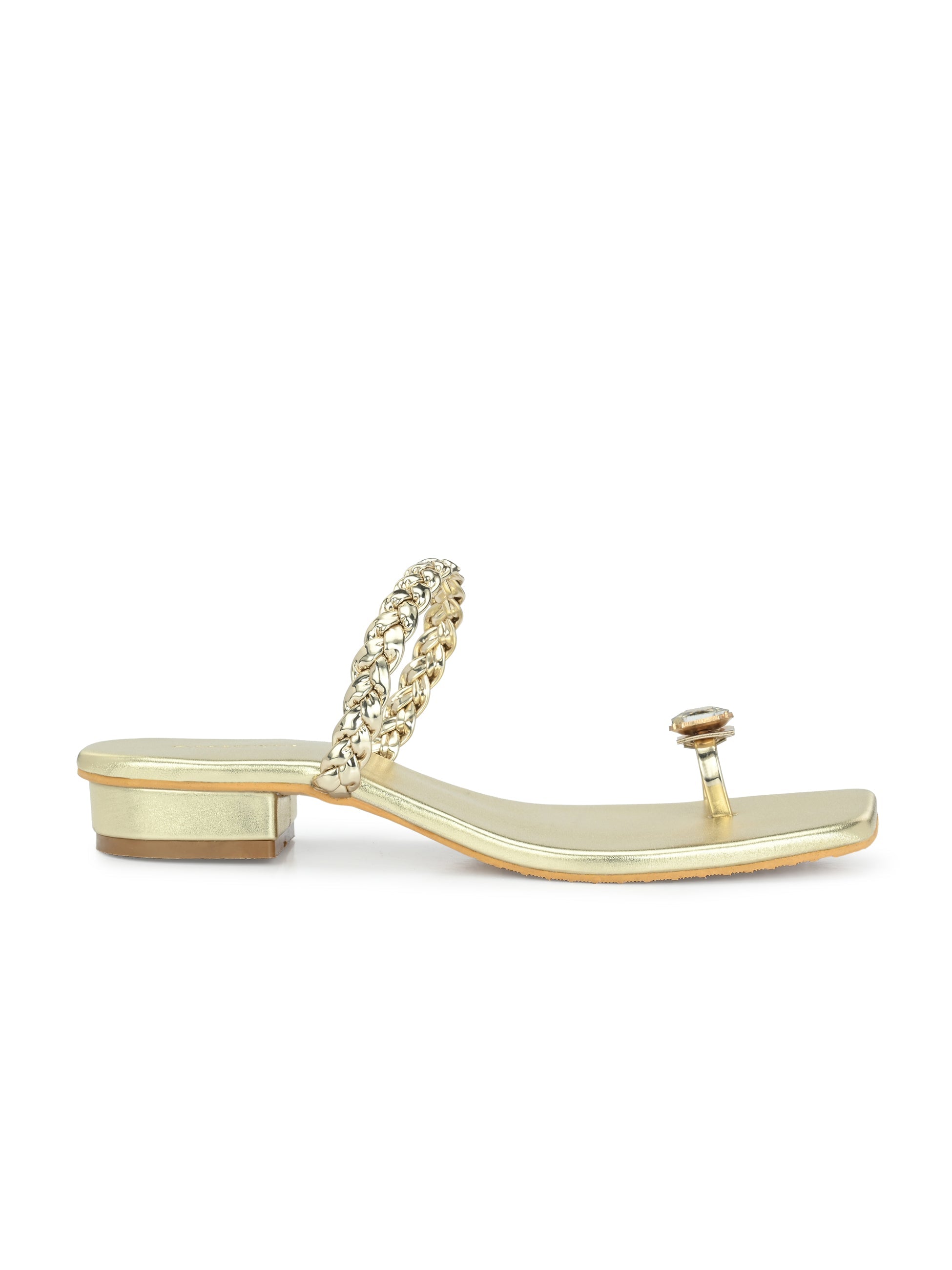 Womens Silver Toe Ring Flats & Sandals