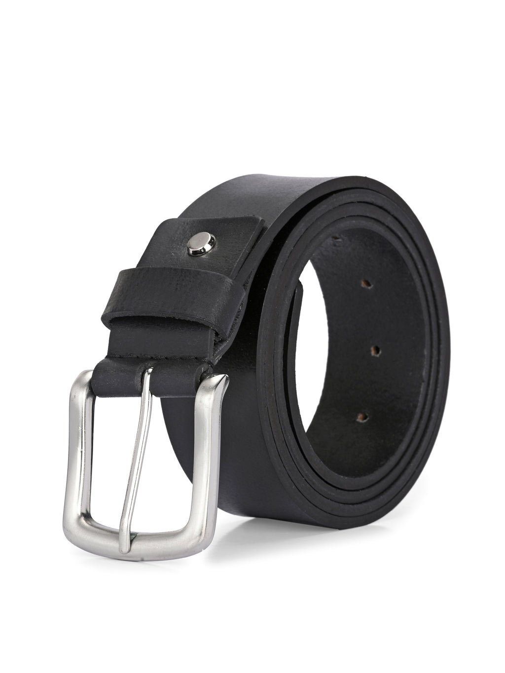 Men's Black Leather Belts for Casual