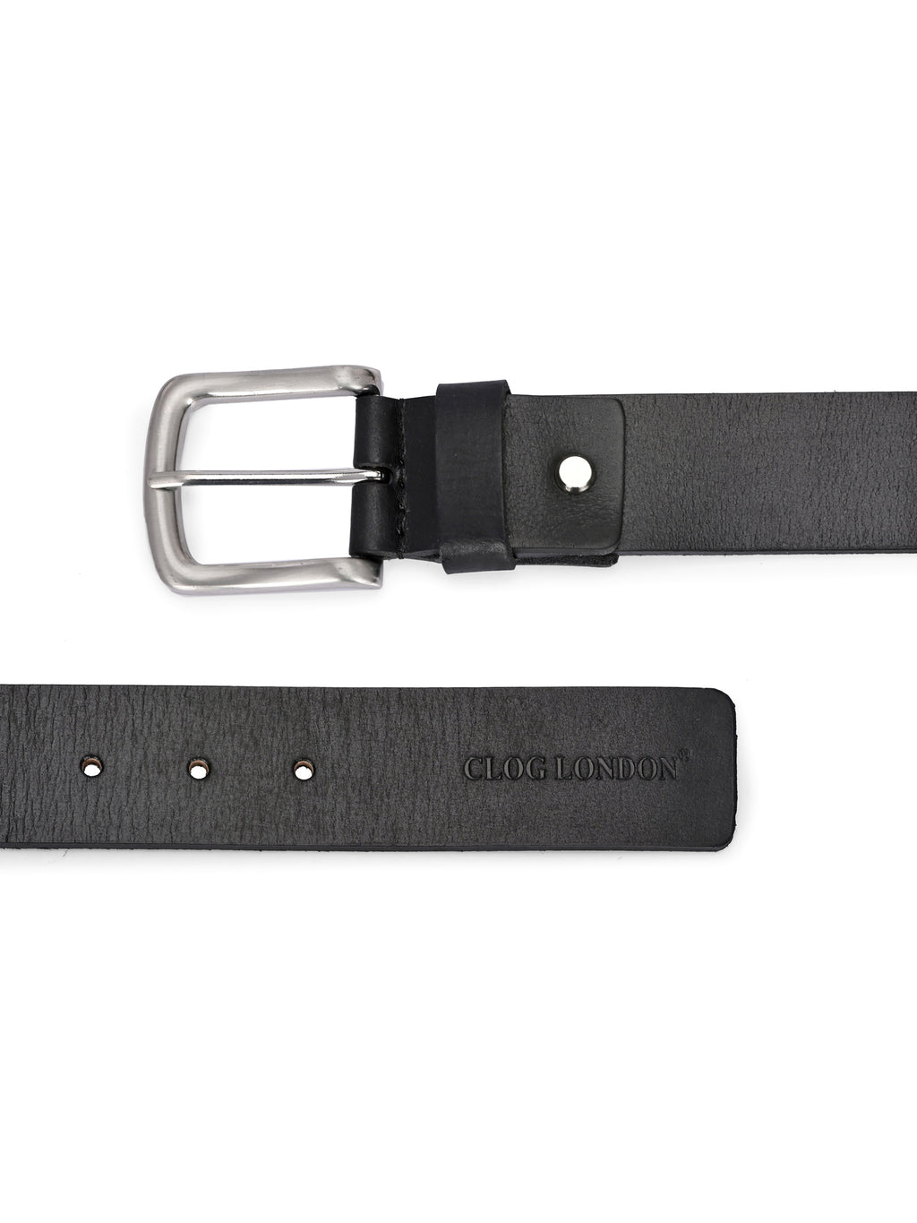 Men's Black Leather Belts for Casual