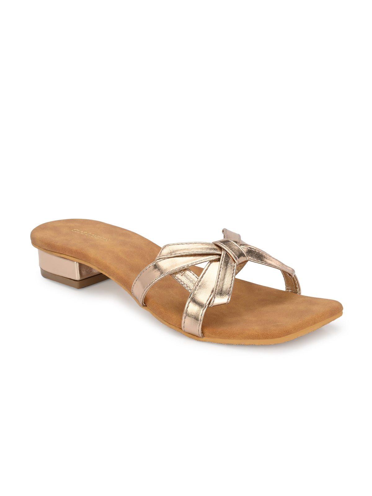 Women Copper Slip‑On Flats