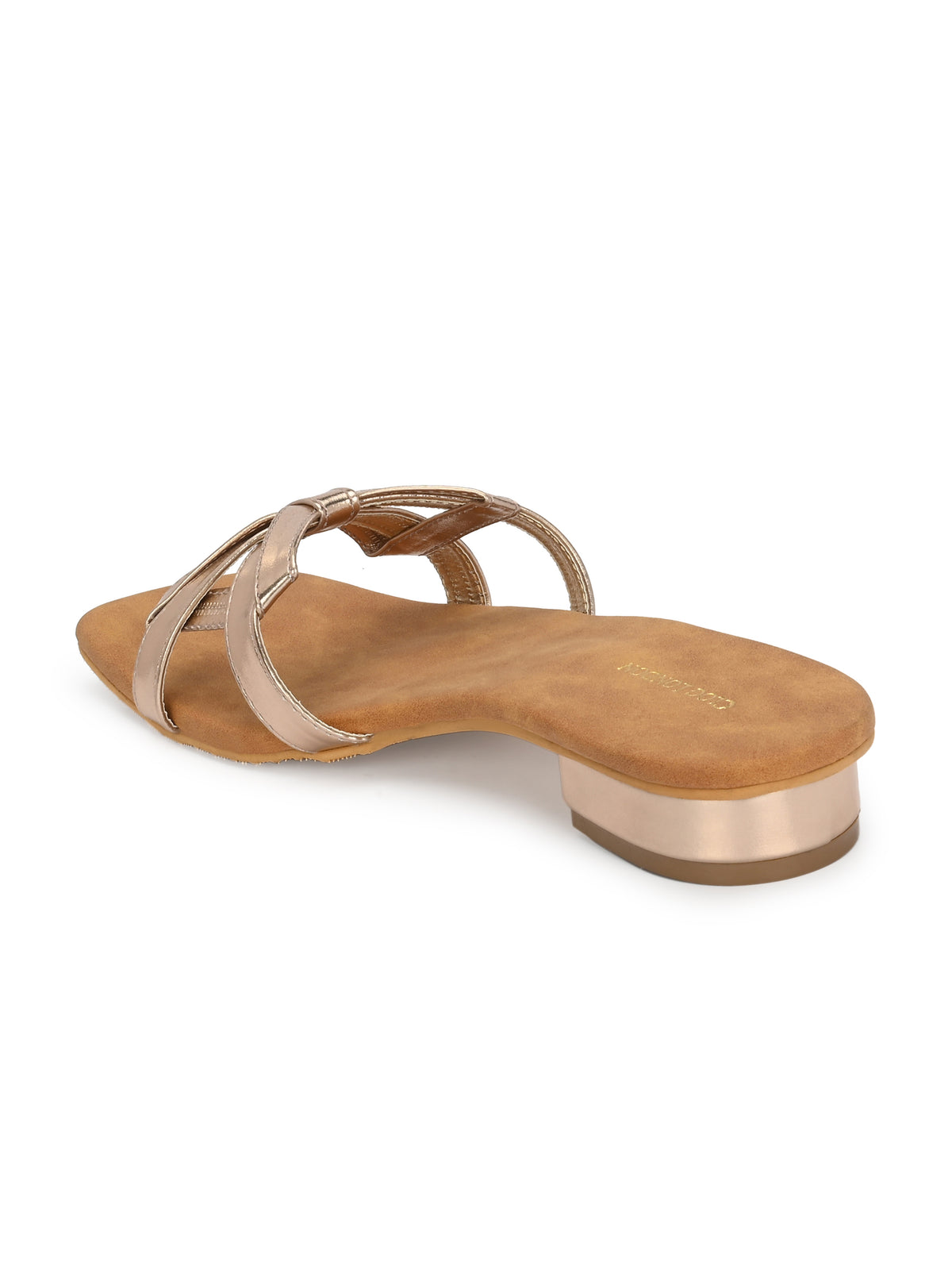 Women Copper Slip‑On Flats