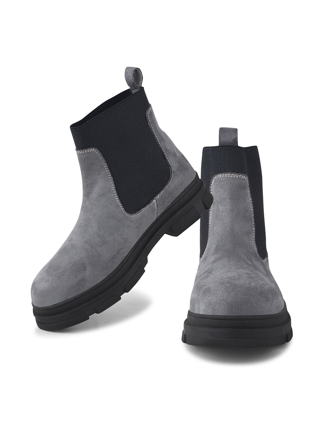 Women Black Block Heeled Boots
