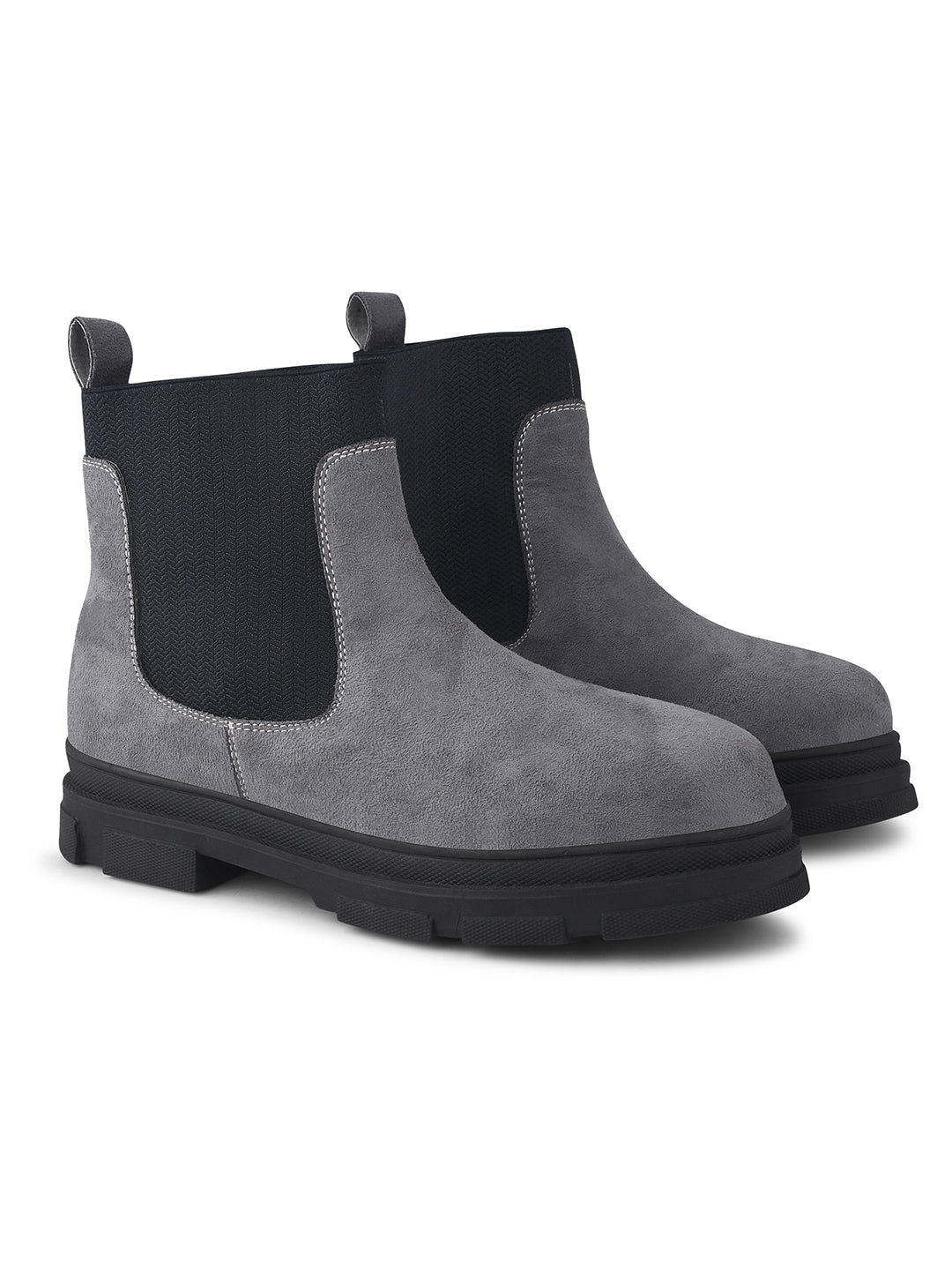 Women Black Block Heeled Boots