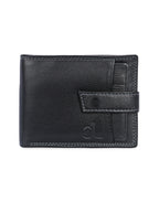 Bifold Black Leather Wallet for Men's