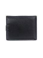 Bifold Black Leather Wallet for Men's