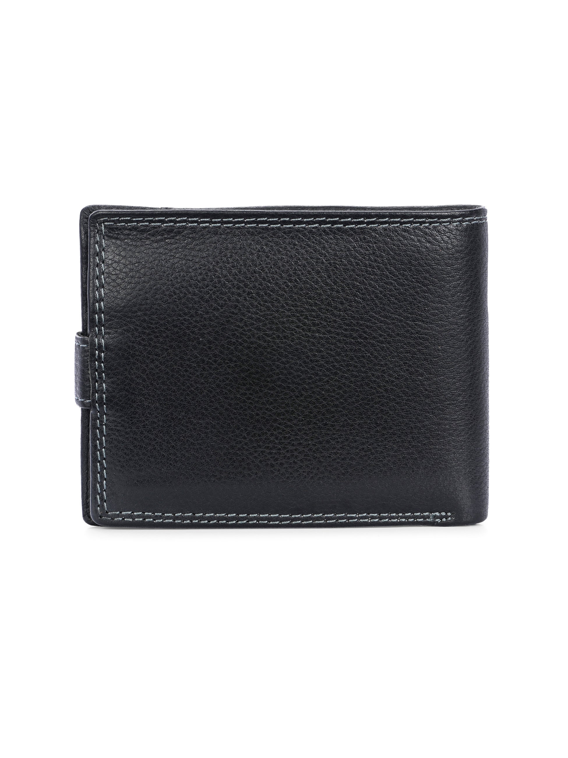 Bifold Black Leather Wallet for Men's