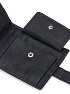 Bifold Black Leather Wallet for Men's
