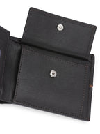 Men's Brown Solid Flap Closure Two Fold Wallet