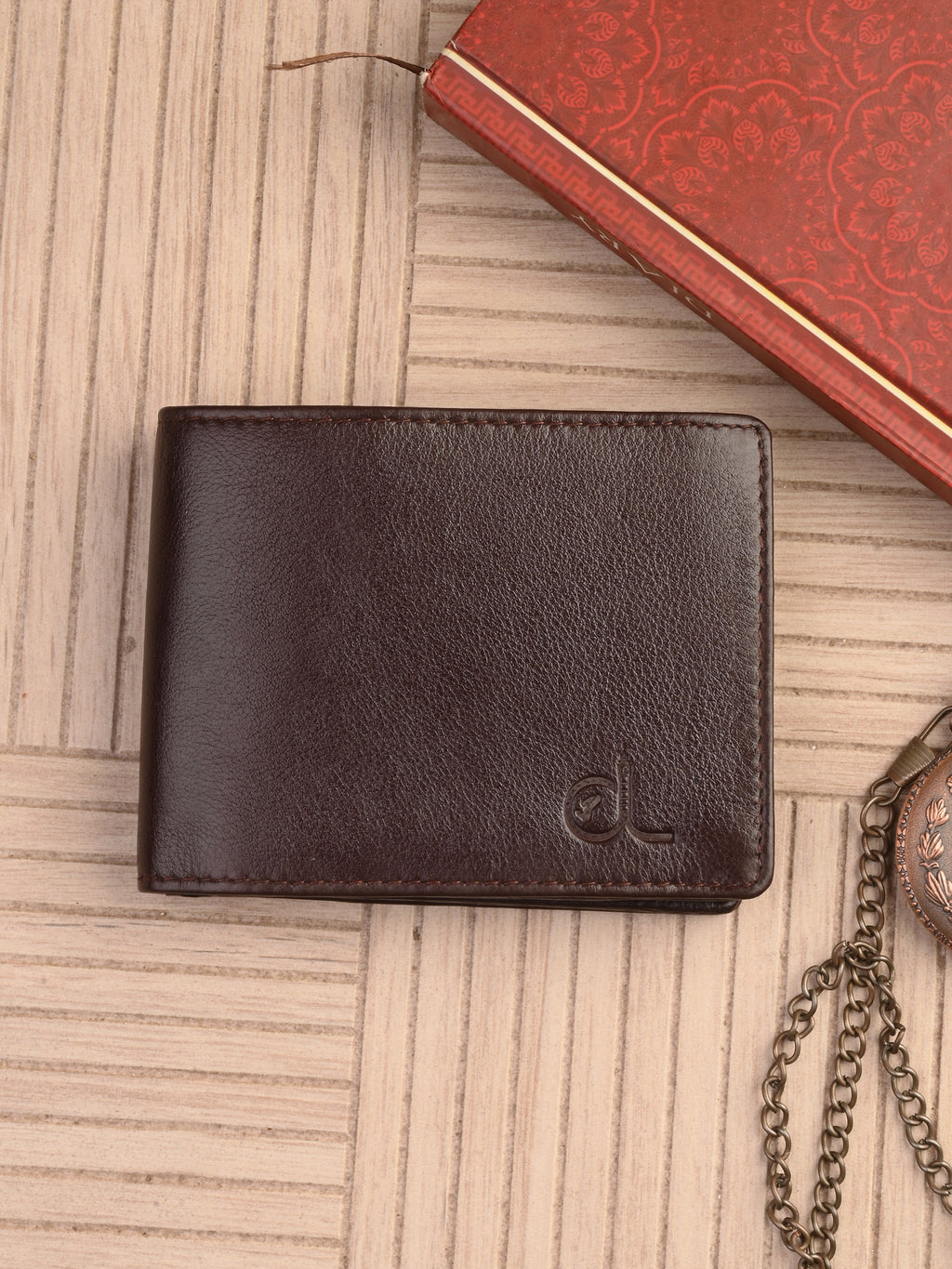 Men's Leather Two-Fold Wallet