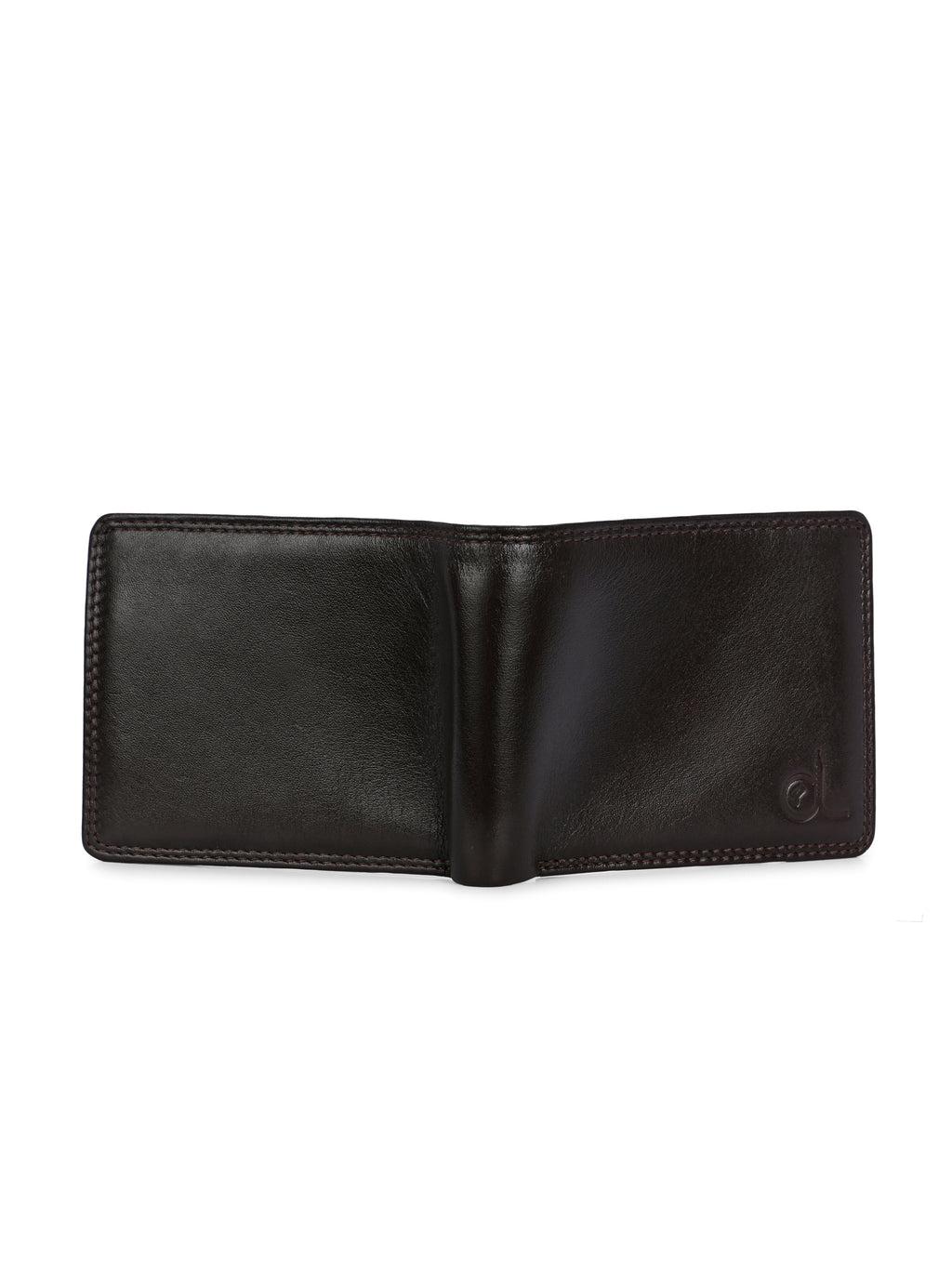 Men's Brown Leather Small Bi-Fold Wallet