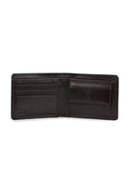 Men's Brown Leather Small Bi-Fold Wallet