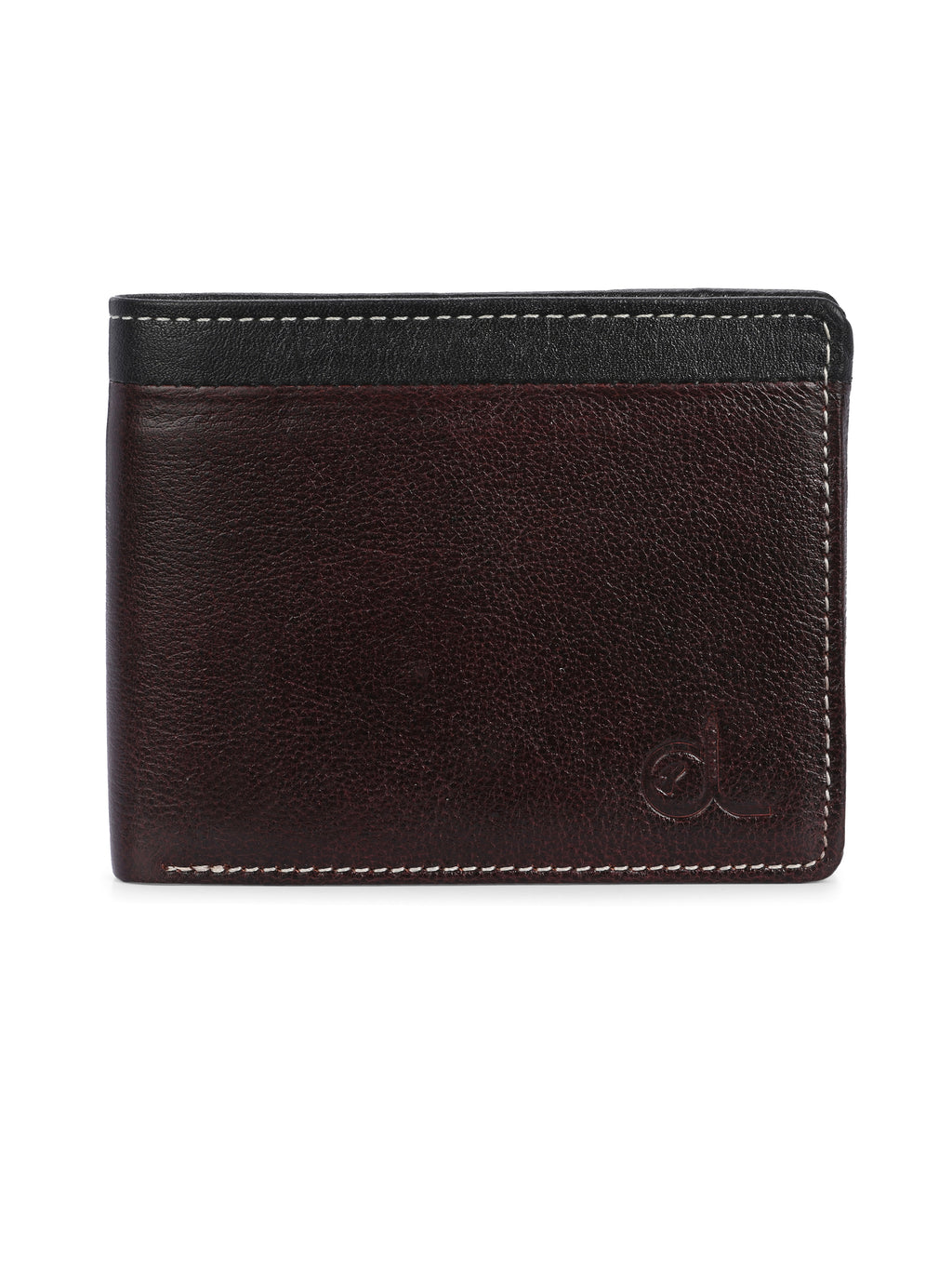 Textured Leather Two-Fold Wallets